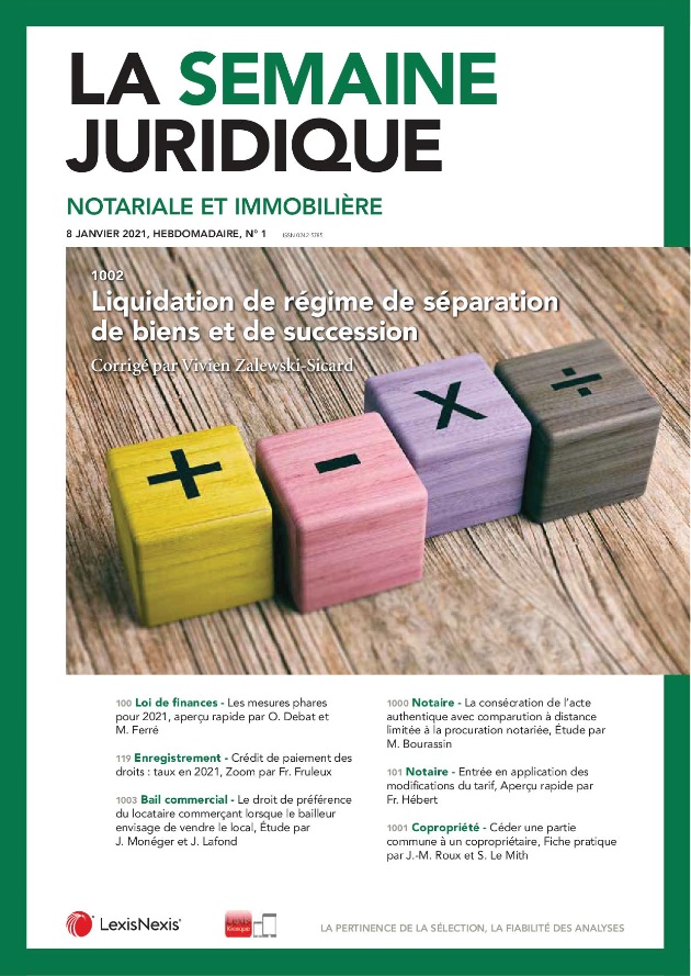 [APERCU] Entrée en application des modifications du tarif des notaires ...